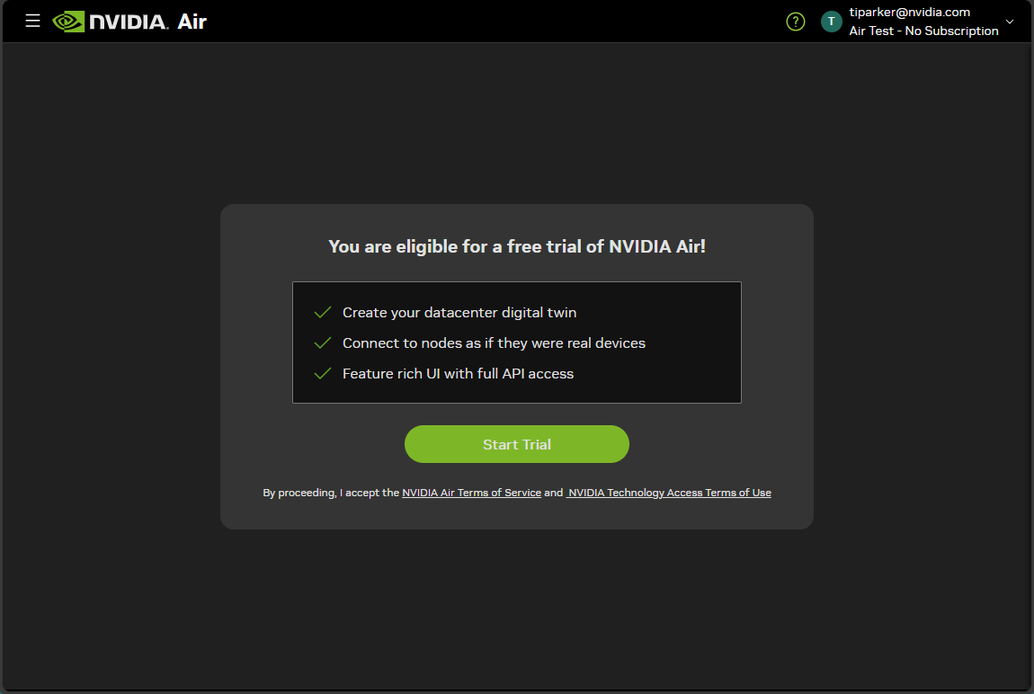 Free trial offer for org owners